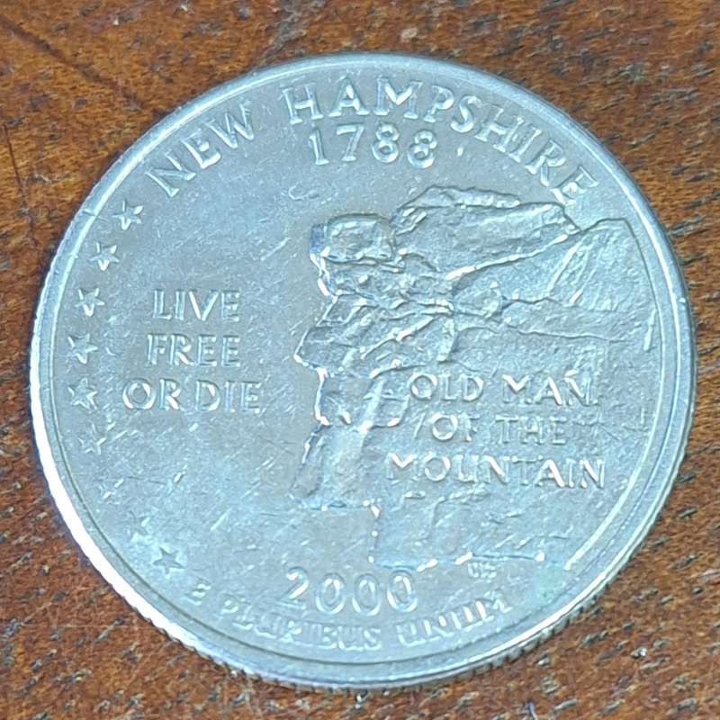 2000 USA QUARTER DOLLAR (STATE QUARTER) - NEW HAMPSHIRE