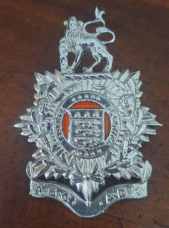 SADF - ASC / ADK CAP BADGE - SCREWS INTACT