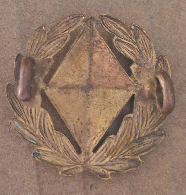 SADF - SINGLE  KIMBERLEY REGIMENT COLLAR BADGE - LUGS INTACT