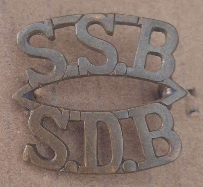 SADF - SINGLE SSB/SDB SHOULDER TITLE - LUGS INTACT