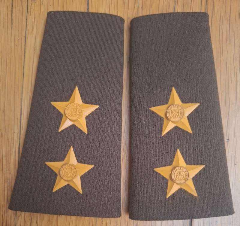 SADF - NUTRIA LT SLIP ON RANK PAIR (RAISED STARS).