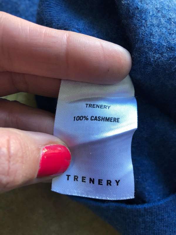 Blue 100% Cashmere jumper