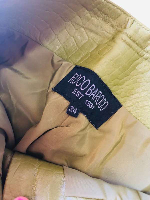 100% Cow Leather Pants from Roco Baroco