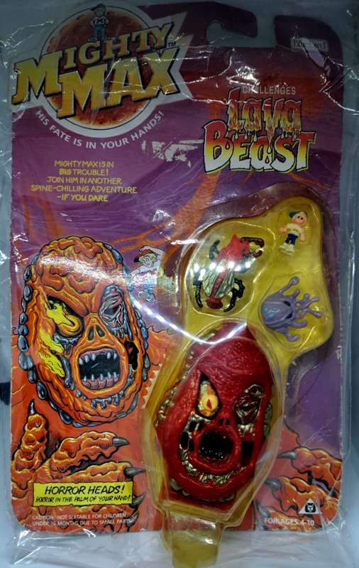 1992 Bluebird - Mighty Max Challenges Lava Beast - Sealed and Classic!