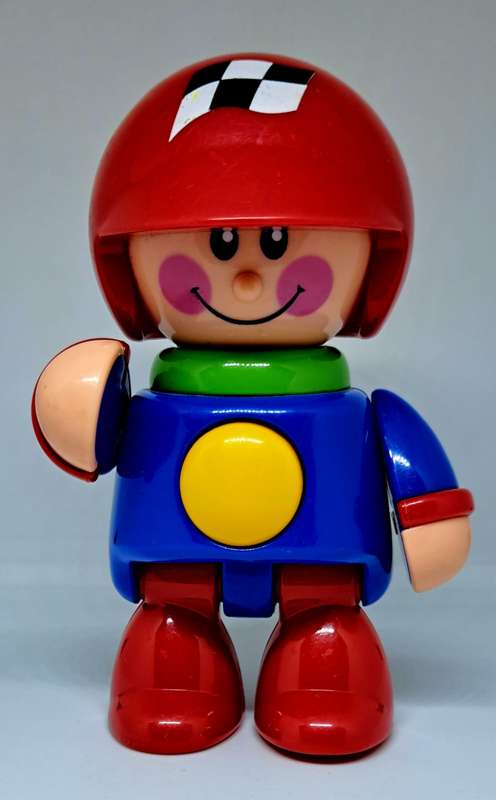 Vintage Original - TOLO First Friends Race Car Driver Boy - Cute!