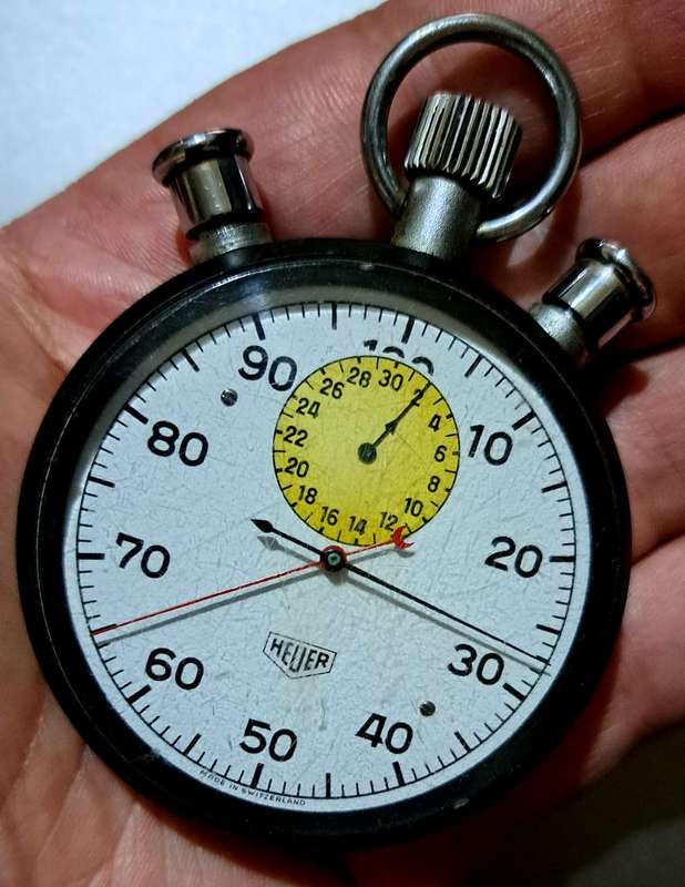 1971 Vintage Heuer Ref.570 58,5mm Leonidas Rattrapante Stopwatch Steve McQueen's "Le Mans" Movie