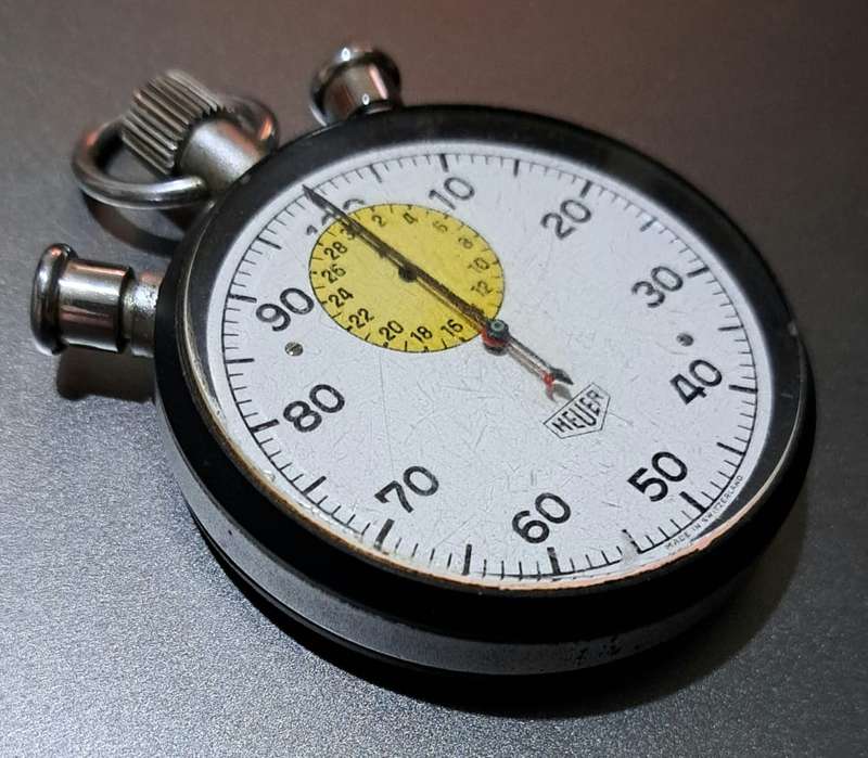1971 Vintage Heuer Ref.570 58,5mm Leonidas Rattrapante Stopwatch Steve McQueen's "Le Mans" Movie