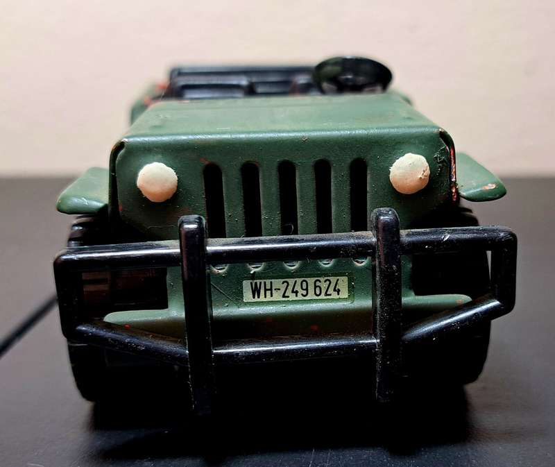 6 x Original Vintage 1970s KY Toys Tin Army Vehicles Bundle Approx. 1:32 Scale