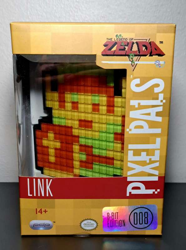 2017 Nintendo / PDP - Pixel Pal - Legend of Zelda - Link 8-Bit Light. MIB