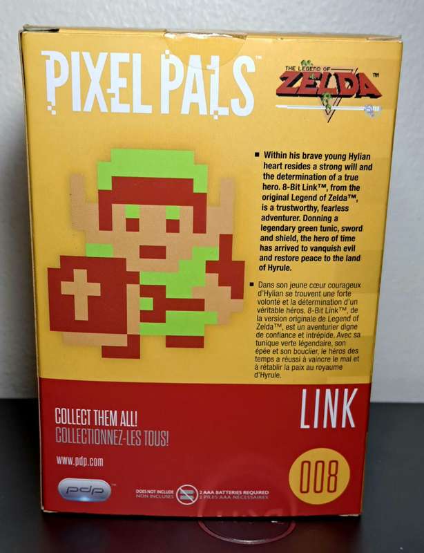 2017 Nintendo / PDP - Pixel Pal - Legend of Zelda - Link 8-Bit Light. MIB