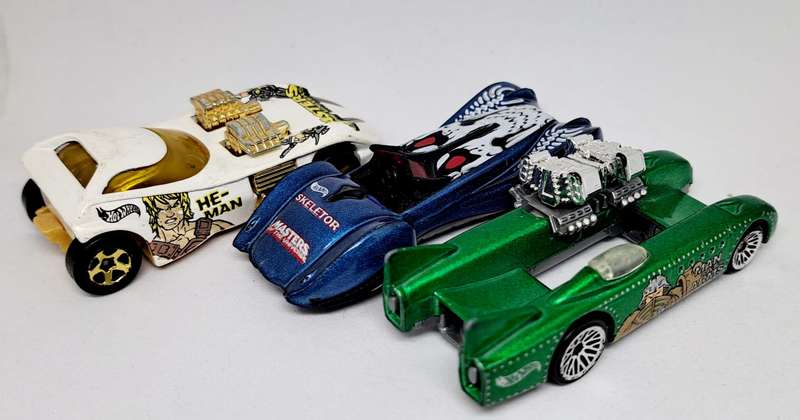Hot Wheels - Diecast - Vintage 1998 MOTU Masters Of The Universe - Character Car Bundle