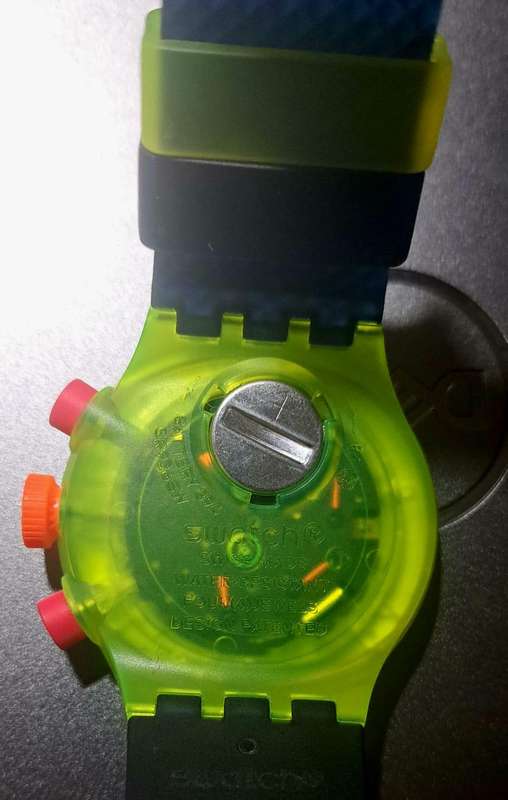 Gorgeous Retro Unisex Swatch - Neon Watch - Near Mint!