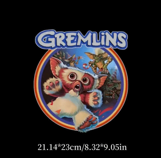 Custom High Quality A-Washable Vinyl Decal Polycot T-shirts 180gsm-200gsm - Gremlins