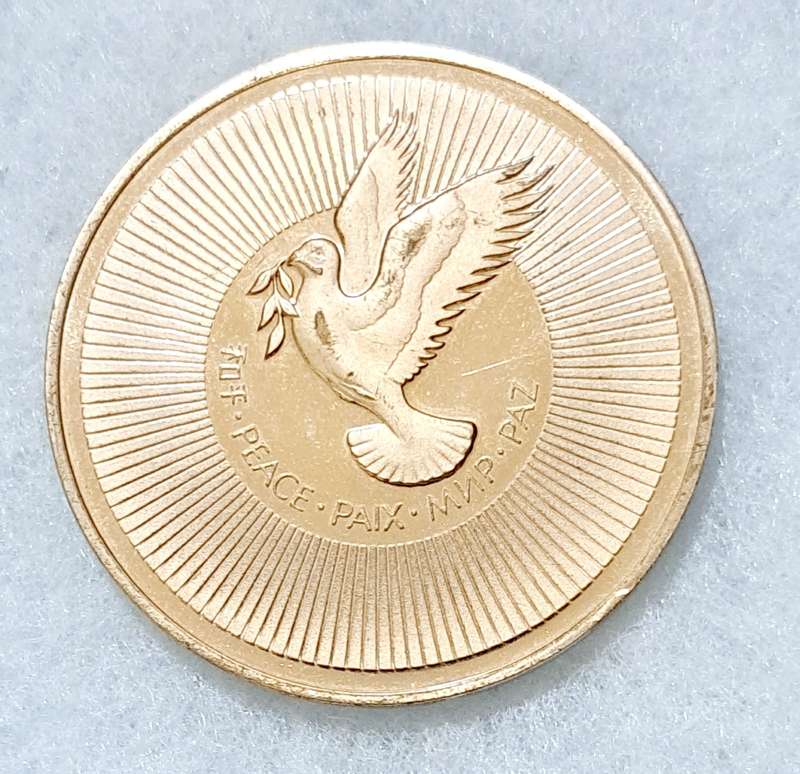 1974 United Nations Bronze Peace Medal 40mm