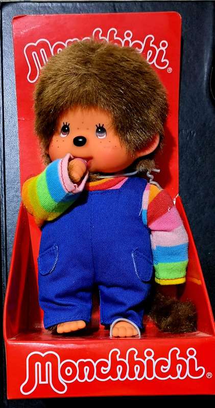 Mint 2011 Original Sekiguchi Monchhichi Dungaree and Rainboy Shirt Boy 18cm