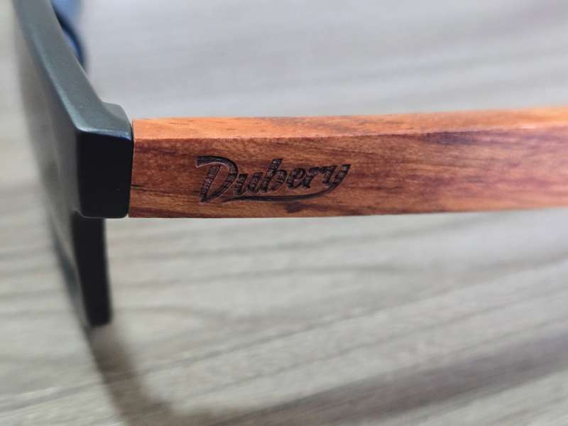Dubery High Quality Polarized Sunglasses Black - Wooden