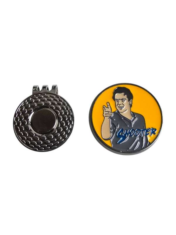 Golf Ball Marker with Magnetic Hat Clip - Happy Gilmore Themed - Shooter McGavin - Great Gift