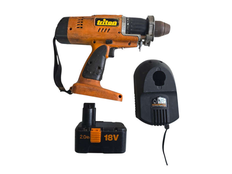 Used Triton 18V Cordless Plunge Drill + Charger