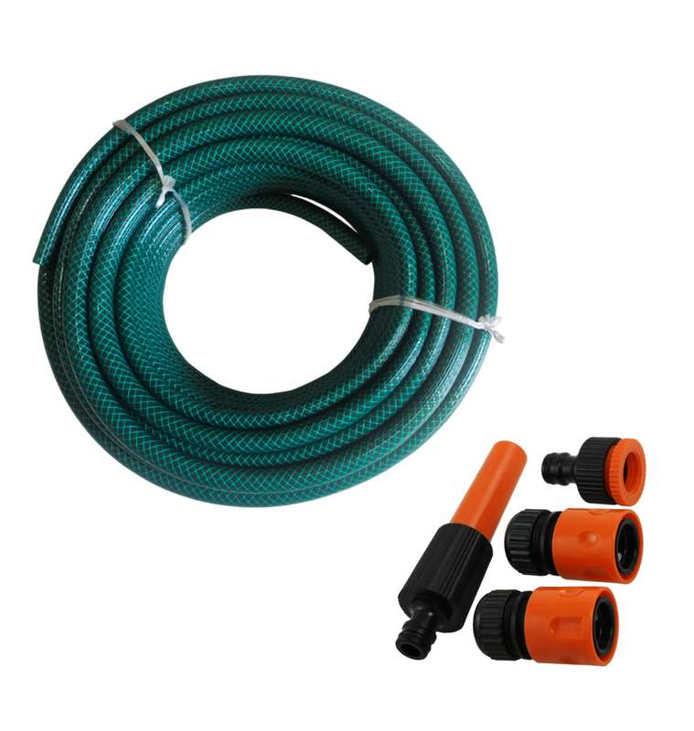 Garden Hose Pipe 12mm x 20m with Fittings