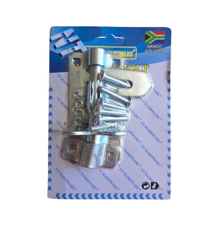 Galvanised Pad Bolt 100mm (with screws)
