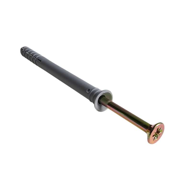 Nail-In Anchor (Wall Plug & Screw) 8x100mm Bulk Pack of 50