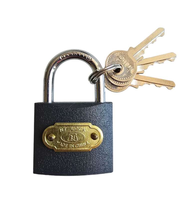 Quality NT Iron Padlock 38mm - 3 Keys (Boxed)