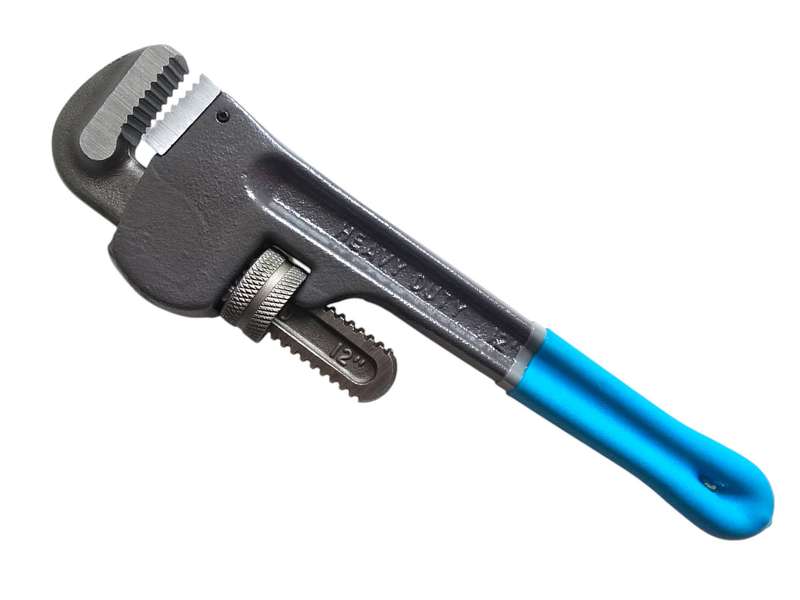 Tools - 300mm Pipe Wrench - Dipped Rubber Grip