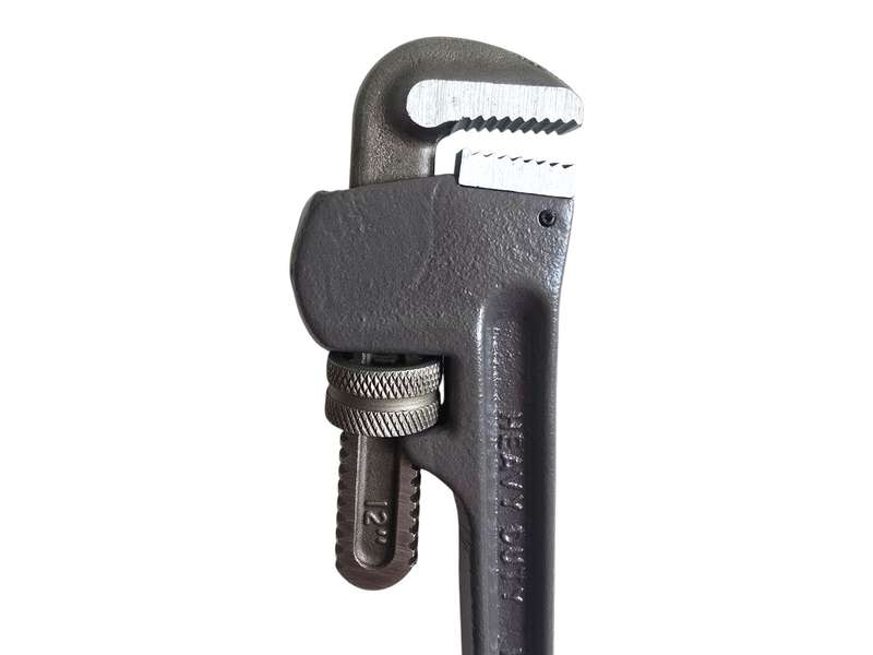 Tools - 300mm Pipe Wrench - Dipped Rubber Grip