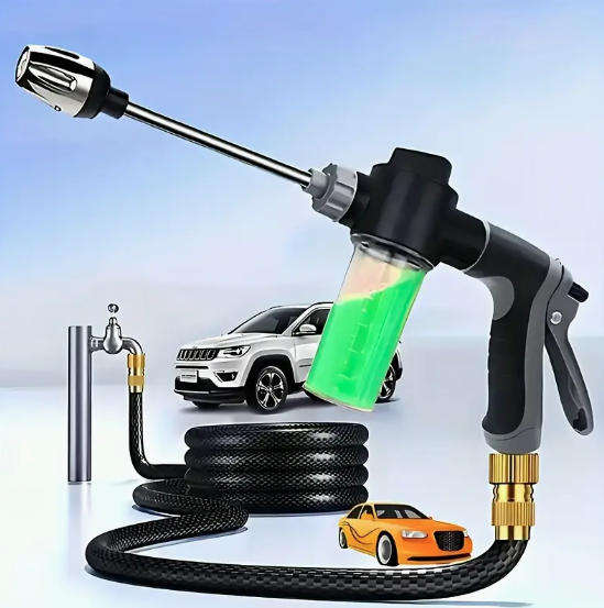 Adjustable Soap Sprayer Adaptor for Garden Hose Pipe