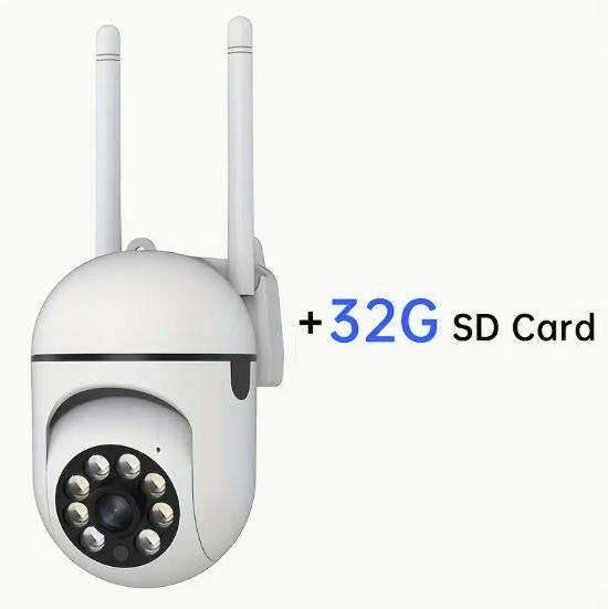 App Controlled - HD Smart PTZ Security Camera with Audio - Includes 32GB Memory Card