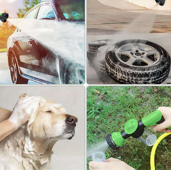 Adjustable Soap Sprayer Adaptor for Garden Hose Pipe