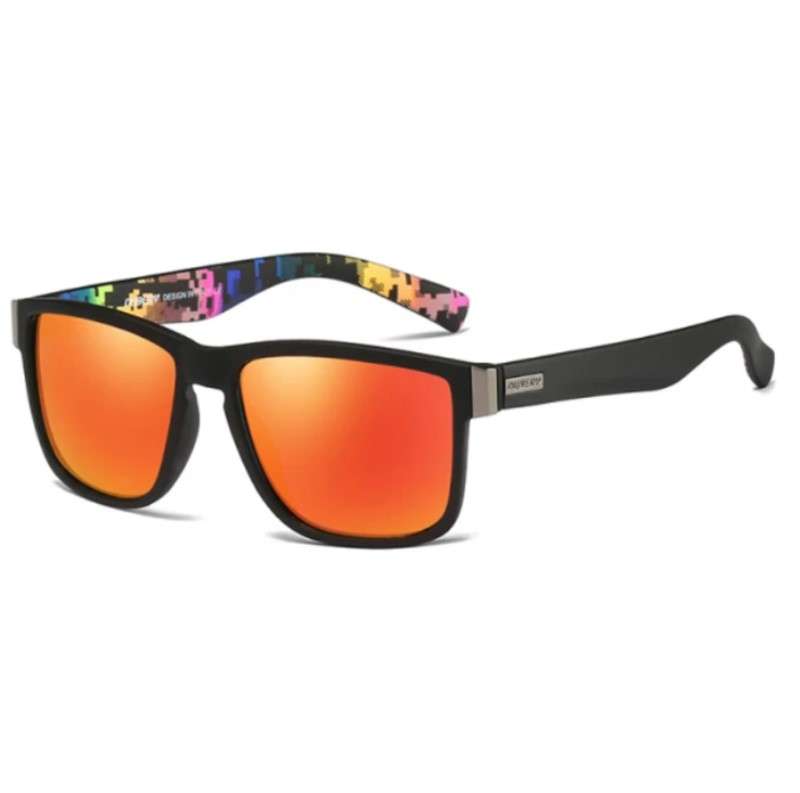 Dubery High Quality Polarized Sunglasses Classic Orange