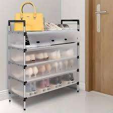 High-Quality 5-Layer Large-Capacity Dust-Proof Shoe/Storage Rack