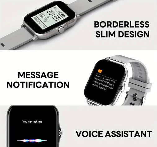The latest elegant UNISEX smartwatch WITH Extra band and multiple functions