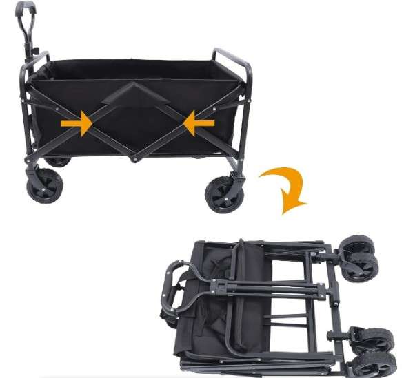 Outdoor Large Capacity Folding Wagon Truck Trolley