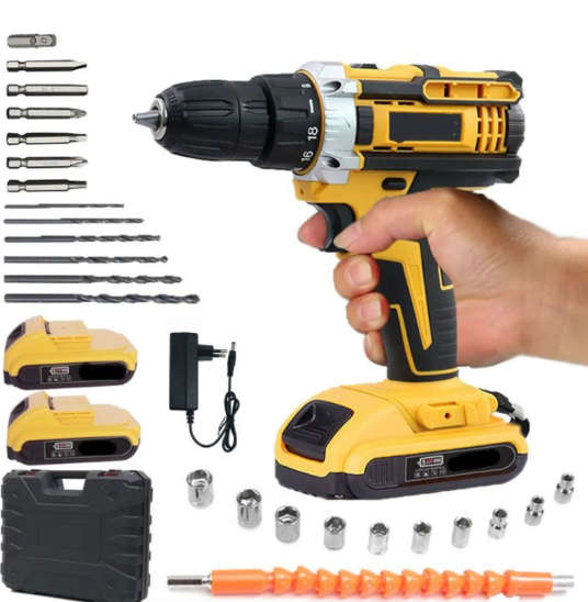 25 in 1 Cordless Rechargeable Drill Set