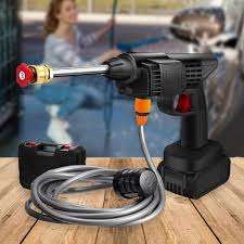 Hand held high-pressure electric cordless pressure sprayer kit