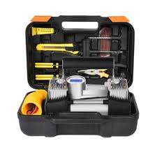 Heavy duty 12V Air Compressor with Tyre repair tool kit
