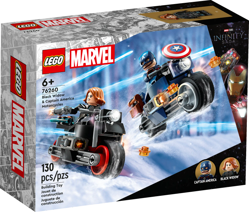 LEGO® Marvel - Black Widow & Captain America Motorcycles (76260)