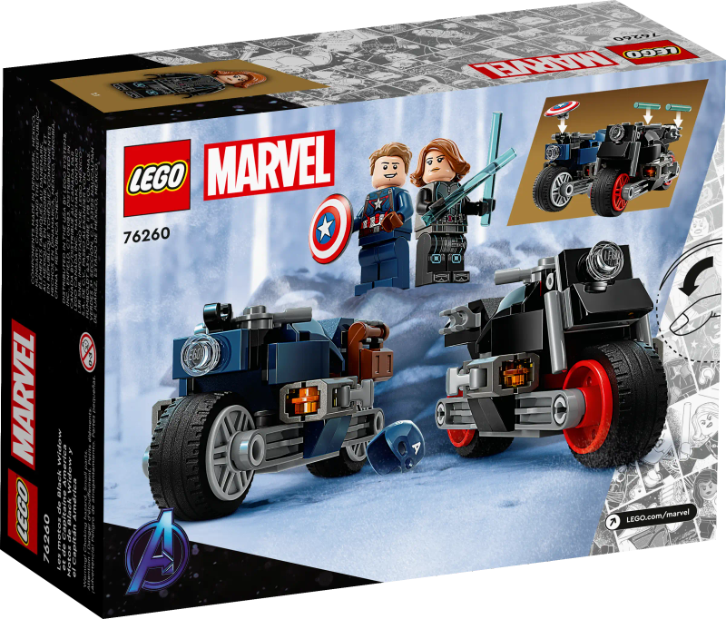 LEGO® Marvel - Black Widow & Captain America Motorcycles (76260)