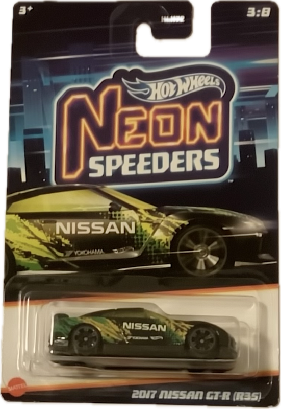 Hot Wheels - Neon Speeders 3:8 - 2017 Nissan GT-R (R35)