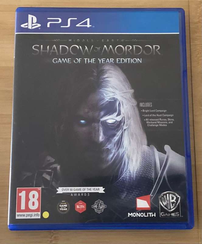 Middle Earth: Shadow of Mordor - GOTY edition (PS4)