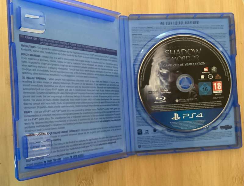 Middle Earth: Shadow of Mordor - GOTY edition (PS4)