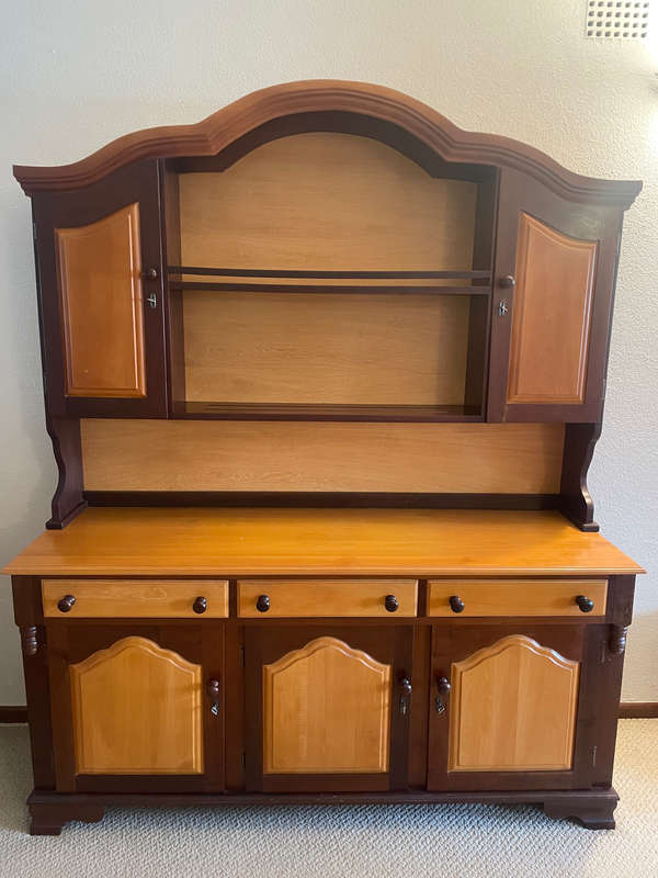 Yellowwood and Imbuia Display Cabinet