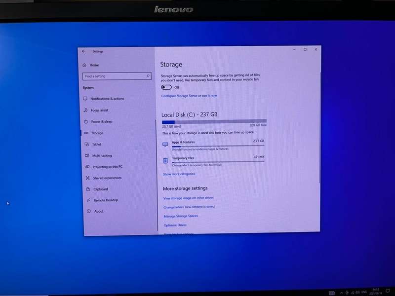LENOVO ThinkCentre M93 Tiny Core i5 4570 256GB SSD 8GB RAM Win 10 Pro