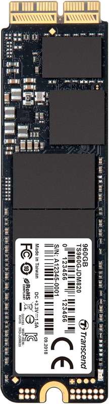 Transcend Jet Drive 820 960GB PCIe 3.0 SSD for Mac