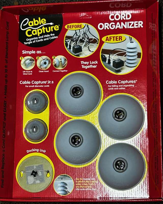 Cable Capture Cord Organizer
