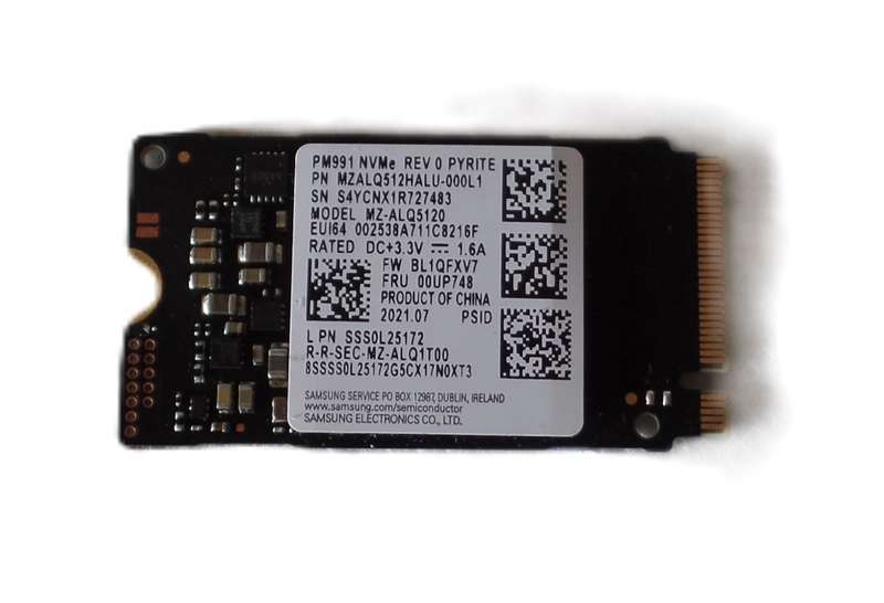 Samsung PM991 512GB m.2 2242 PCIe SSD