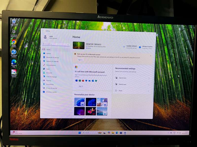 HP EliteDesk 705 G5 Desktop Mini AMD Ryzen 5 Pro 3400 420GB SSD 8GB RAM WIN 11 PRO