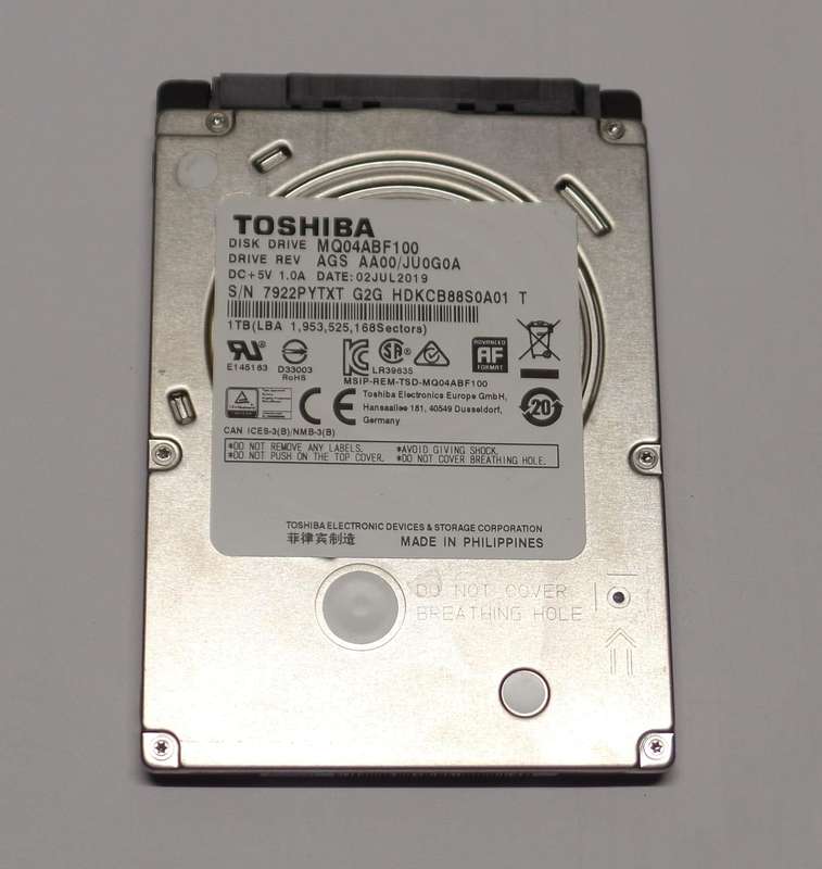 Toshiba 1TB Laptop HDD
